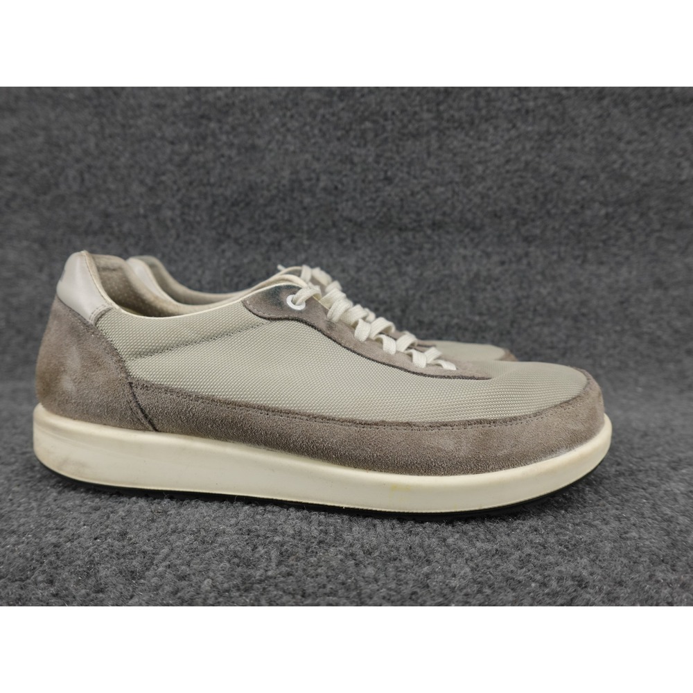 Birkenstock Honnef‎ City Sneakers Mens 45 Taupe Beige Good Suede Mesh Lace Up